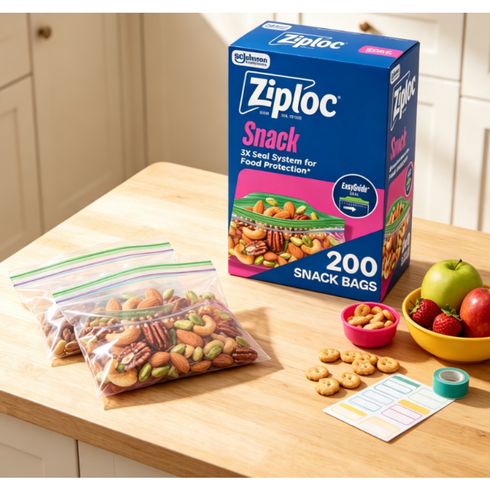 Ziploc® Brand Snack Bags with  - Food Snacks Brands review and price