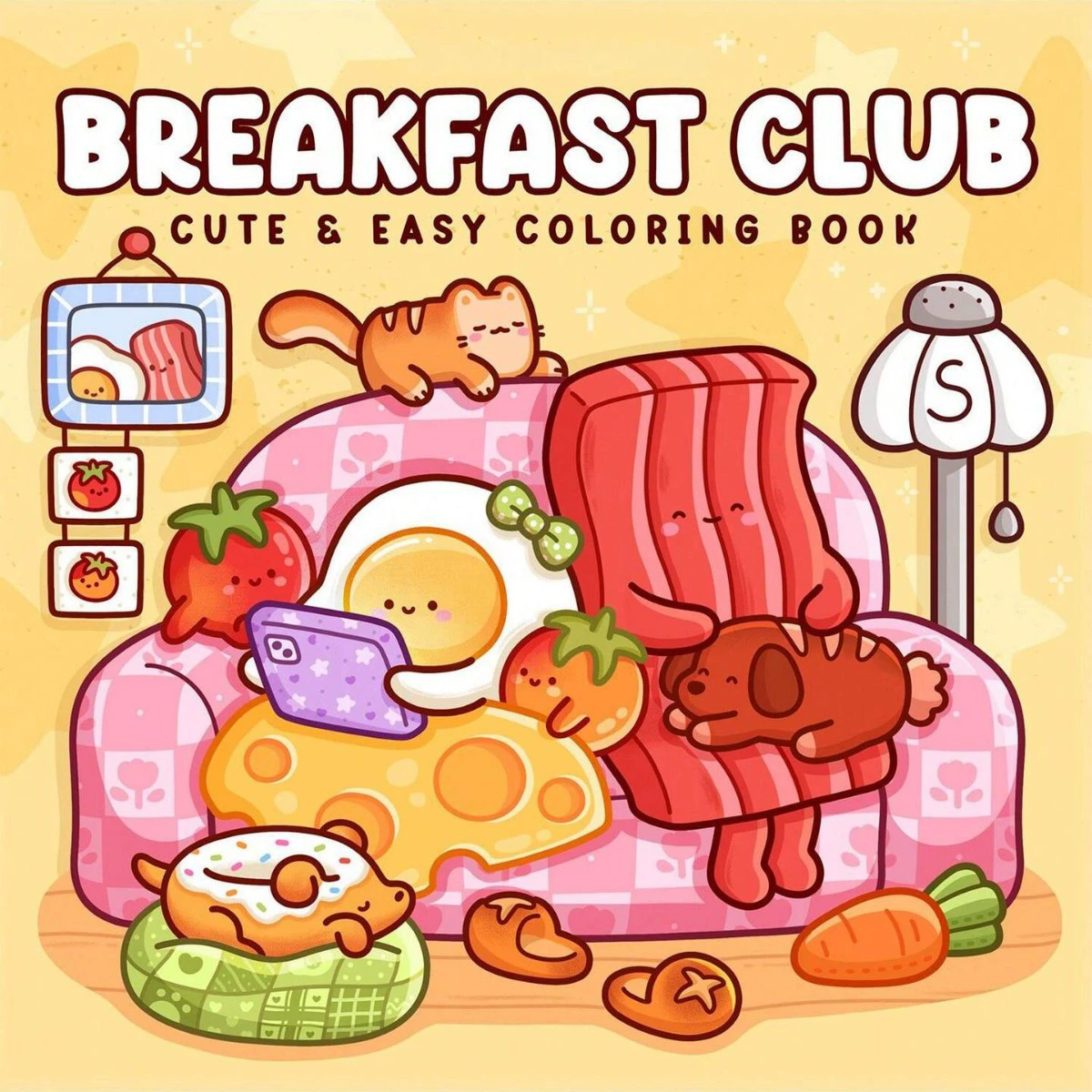 Breakfast Club Coloring Book f - Food And Snacks Coloring Book review and price