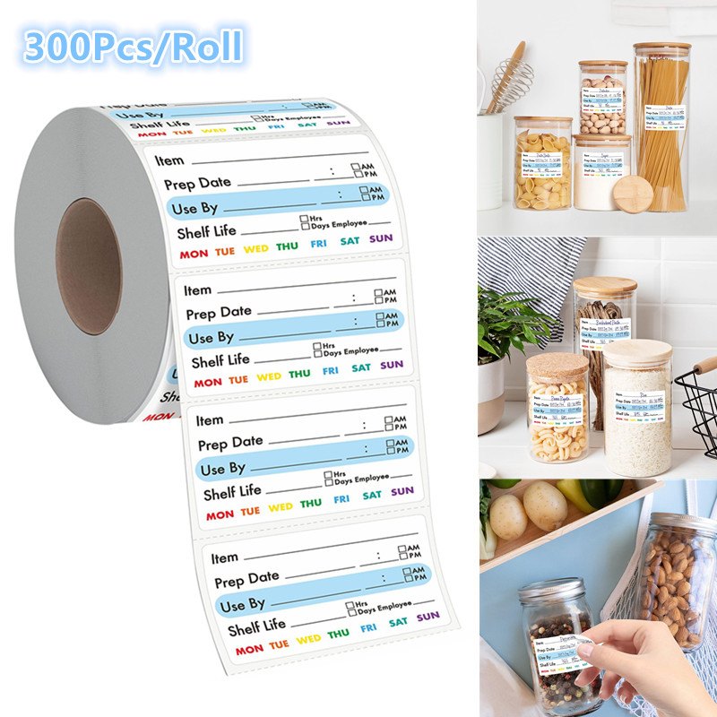 ^300Pcs/Roll Kitchen Date Food - Snacks Food Labels review and price