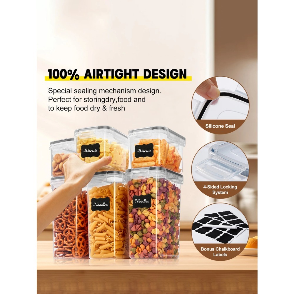 24Pcs Sealed Food Storage Cont - Snacks Food Labels review and price