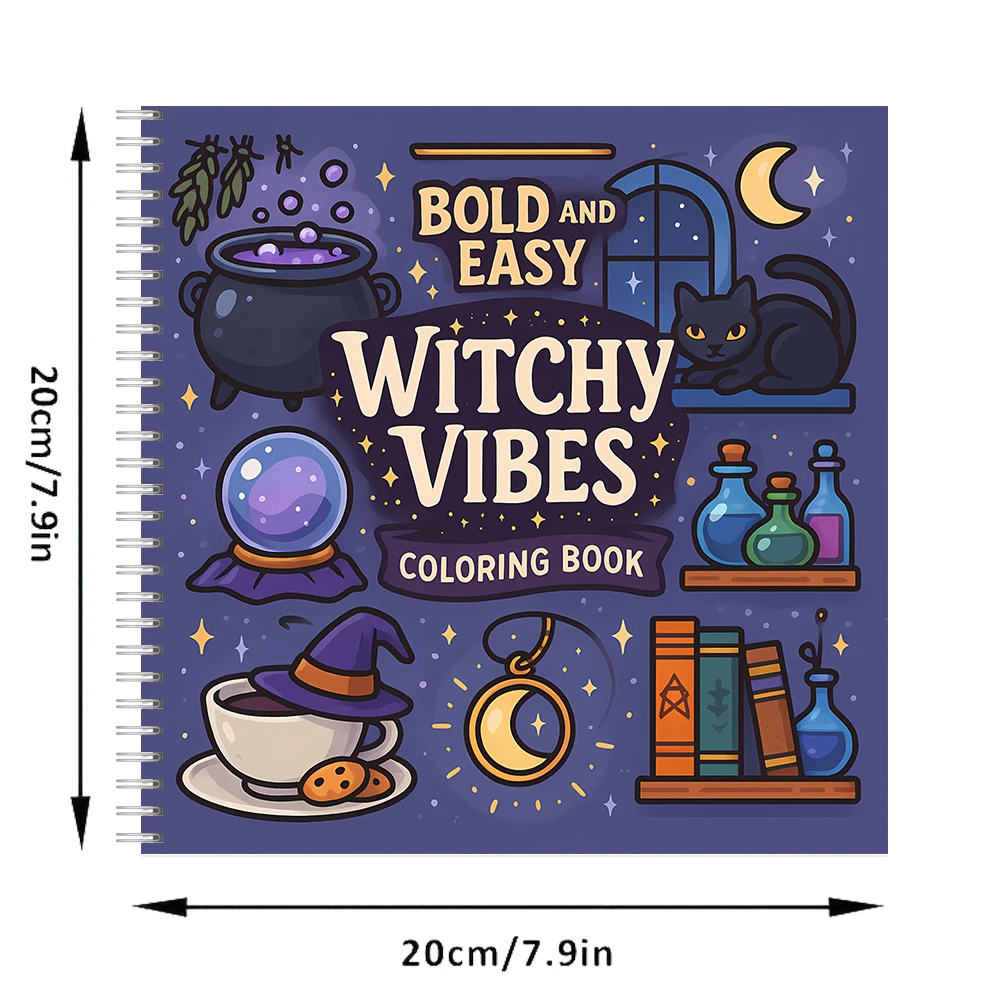 Easy Witchy Vibes Coloring Boo - Food And Snacks Coloring Book review and price