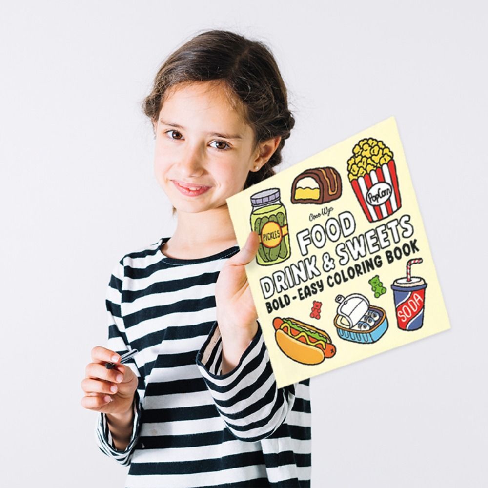 Soothing Coloring Book For Gir - Food And Snacks Coloring Book review and price