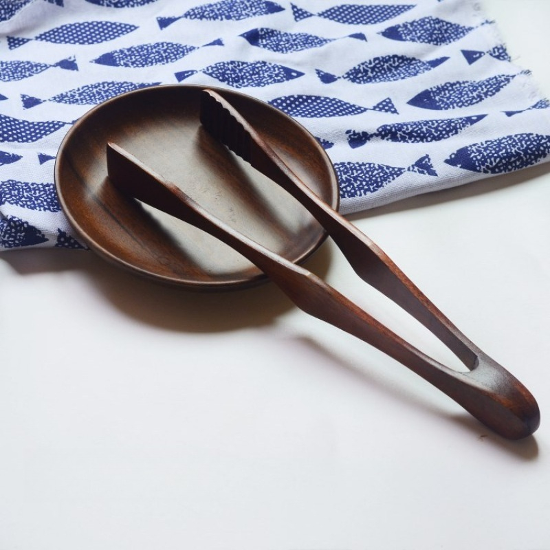Natural Wood Food Serving Tong - Food In Japanese Snacks review and price